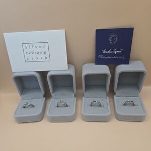 Badass Squad Sterling Silver Rings Set Moon Sun Star Price For 2 $17